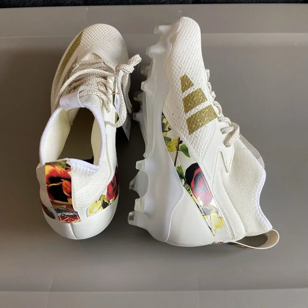 Adidas Adizero Chaos Speed Coronatio Gold Metallic Football Cleats Men’s Sz 10.5